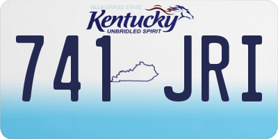 KY license plate 741JRI