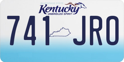 KY license plate 741JRO