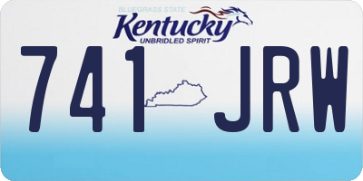 KY license plate 741JRW