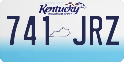 KY license plate 741JRZ