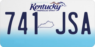 KY license plate 741JSA