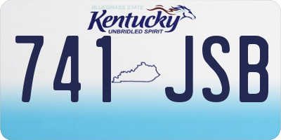 KY license plate 741JSB
