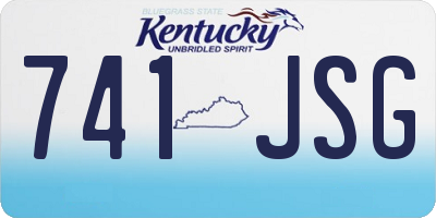 KY license plate 741JSG