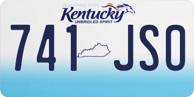 KY license plate 741JSO