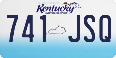 KY license plate 741JSQ