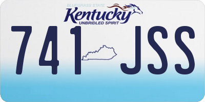 KY license plate 741JSS