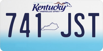 KY license plate 741JST