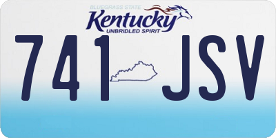 KY license plate 741JSV
