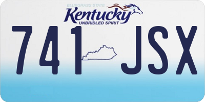 KY license plate 741JSX