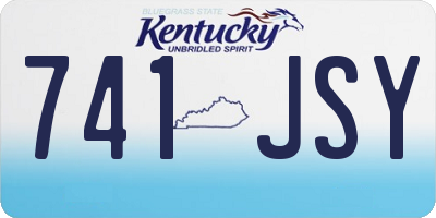 KY license plate 741JSY