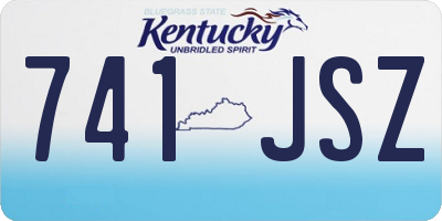 KY license plate 741JSZ