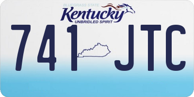 KY license plate 741JTC