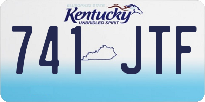 KY license plate 741JTF