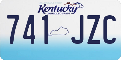 KY license plate 741JZC