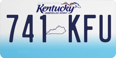 KY license plate 741KFU