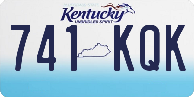 KY license plate 741KQK