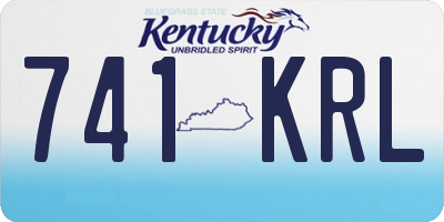 KY license plate 741KRL