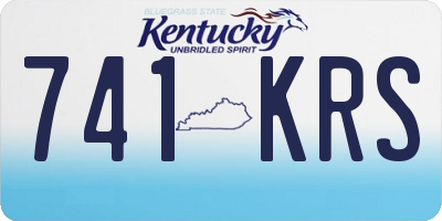 KY license plate 741KRS