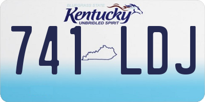KY license plate 741LDJ