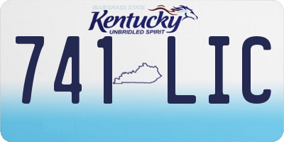 KY license plate 741LIC