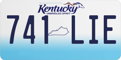 KY license plate 741LIE