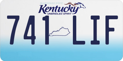KY license plate 741LIF