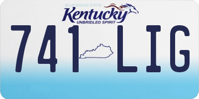 KY license plate 741LIG