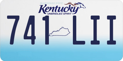 KY license plate 741LII