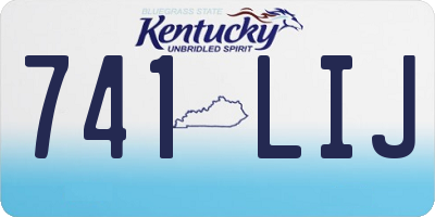 KY license plate 741LIJ