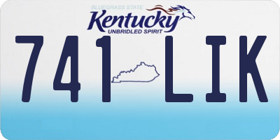 KY license plate 741LIK