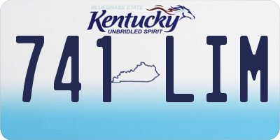 KY license plate 741LIM