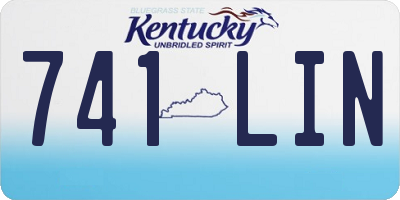 KY license plate 741LIN