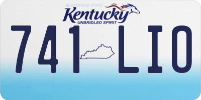 KY license plate 741LIO