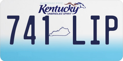 KY license plate 741LIP