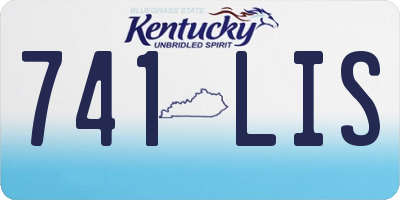 KY license plate 741LIS