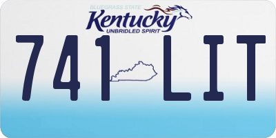 KY license plate 741LIT