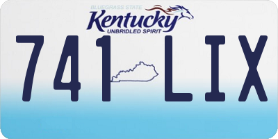 KY license plate 741LIX