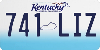 KY license plate 741LIZ