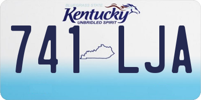 KY license plate 741LJA
