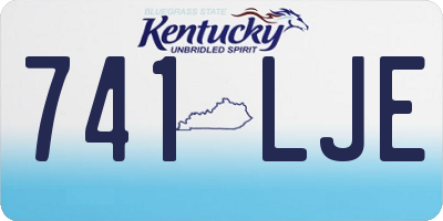 KY license plate 741LJE