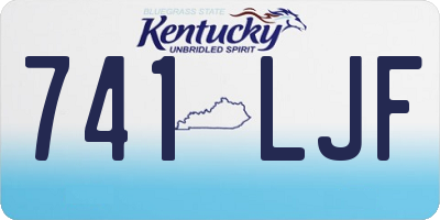 KY license plate 741LJF