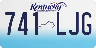 KY license plate 741LJG