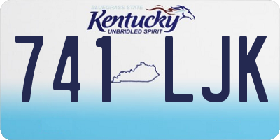 KY license plate 741LJK