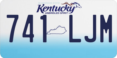 KY license plate 741LJM