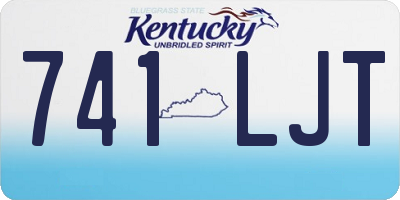 KY license plate 741LJT