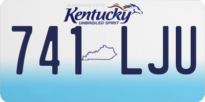 KY license plate 741LJU
