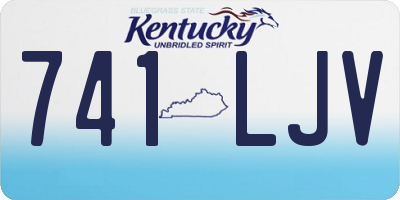 KY license plate 741LJV