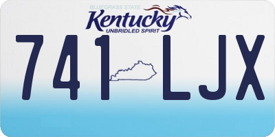KY license plate 741LJX