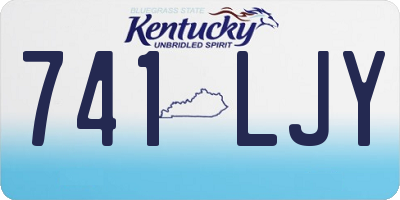 KY license plate 741LJY