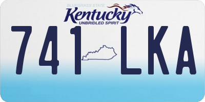 KY license plate 741LKA